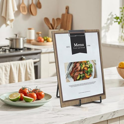 Large Plate Holder Display Stand - 10 inch Tall Plate Stands for Display - Metal Picture Frame Stand - Big Tabletop Easel Stand for Decorative Plates | Platter | Book | Plaque | Tile - 2 Pack - Black - size: 10 inch (2 pack)