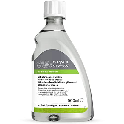 Winsor & Newton Professional Artists' Gloss Varnish, 500ml (16.9-oz) Bottle - color: Gloss Varnish, style: 16.9-oz Bottle