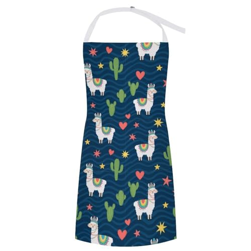 Cooking Apron for Adults with Pockets, Waterproof Oil Resistant Bib for Kitchen Restaurant BBQ Baking - color: Style (338)
