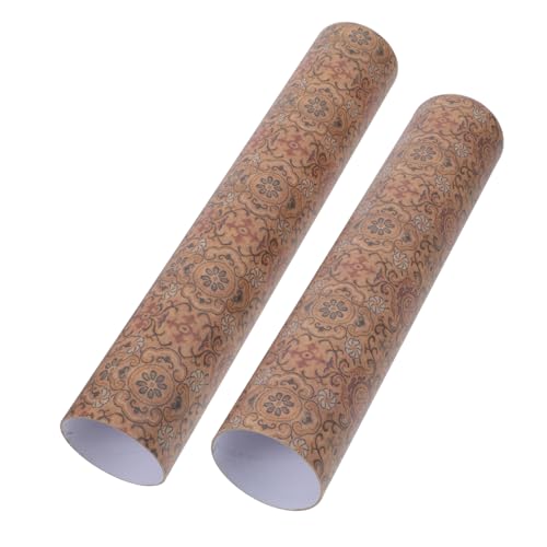 SOLUSTRE Expandable Scroll Tube Telescoping Art Storage Box for Calligraphy Painting Vintage Style Case Poster Tube Holder - color: Assorted Color