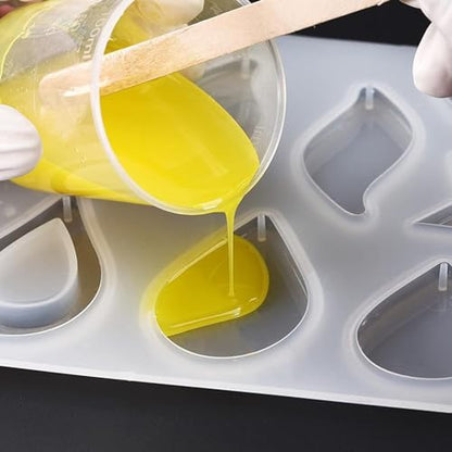 100 Pack 2 Ounce Plastic Graduated Cups | 60 ml Transparent Scale Cups with 100 Pcs Wooden Stirring Sticks for Mixing Paint, Epoxy, Resin - size: 2 OZ (Pack of 100)