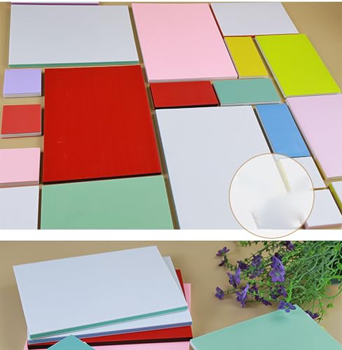 Rubber Stamp Carving Blocks, 4 Pcs Colorful 3.9 Inch x 1.97 Inch x 0.7 Inch TPR Rubber Blocks for DIY Carving (Color)