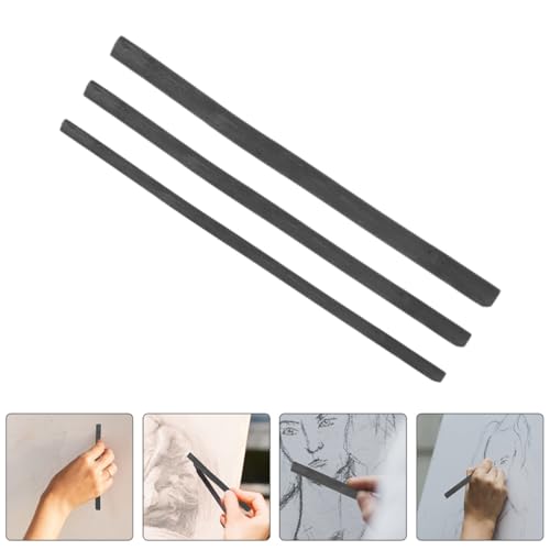 FOMIYES 25pcs Compressed Charcoal Sticks 5-7mm Willow Vine Charcoal Drawing Pencils for Artists and Students Sketching Shading Fine Art Supplies