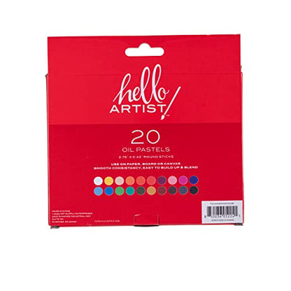 Oil Pastel Set, 20 Pieces, Designed for All Skill Levels, Soft Texture, Vibrant Colors - style: Oil Pastel