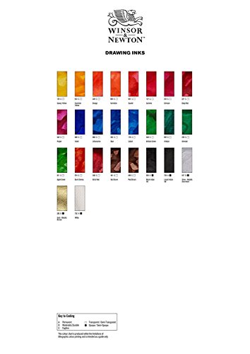Winsor & Newton Drawing Ink, 30ml Bottle, Silver - color: Silver, style: 30ml Bottle