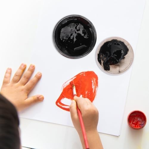 Ciieeo 300ml Water Based Printing Ink Bottle for Art Handicrafts with Black Color Paste Pigment, Portable and Lightweight Design, for Painting and DIY Projects