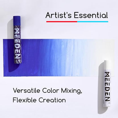 MEEDEN Soft White Oil Pastels: 6 Pcs Oil Pastels for Artists Beginners Adults - Smooth Oil Pastel Crayons for Art Supplies, Painting, Drawing, Blending, Layering, Shading - style: 6 White Colors