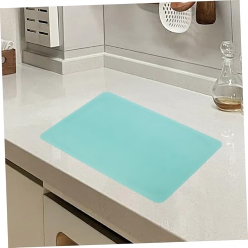 Veemoon 2pcs Silicone Crafts Mat Nonstick Epoxy Art Mats for Diy Projects Heat-resistant Silicone for Resin Jewelry Casting and Table Protection Blue Green