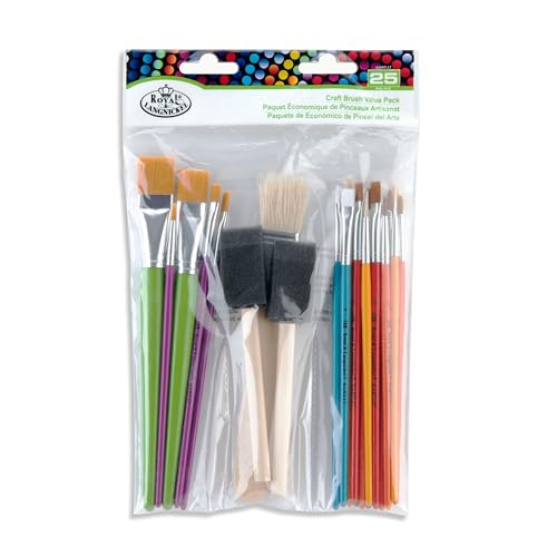 Royal & Langnickel(R) Craft Brush Value Pack 25/Pkg
