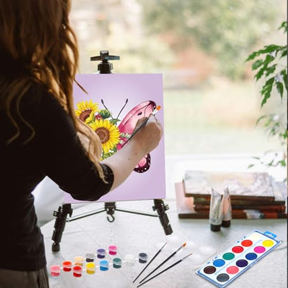 Ctosree 12 Sets Pre Drawn Canvas Kit for Painting Adults Sip and Paint Kit Art Pre Printed Canvas Bulk for Adult Date Night, Art Party & Holiday Gift(Butterfly,8 x 10 in) - size: 8 x 10 in, style: Butterfly