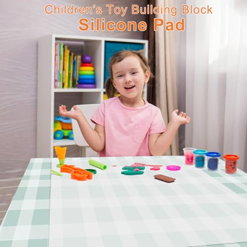 36" x 24" Extra Large Silicone Mat Soft Heat Resistant Mats Table Protector Cushion Arts Crafts Mat Non-slip Kitchen Pad for Baking Cooking Painting Working, Translucent