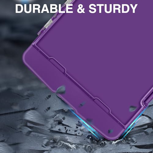 Sooez Original Clipboard with 2 Storage & Pen Holder, Heavy Duty Clip Boards 8.5x11 with Dual Storage, Clearview Dry Erase Coach Clipboard with Real Hinge, High Capacity, School & Office Supplies - color: Purple