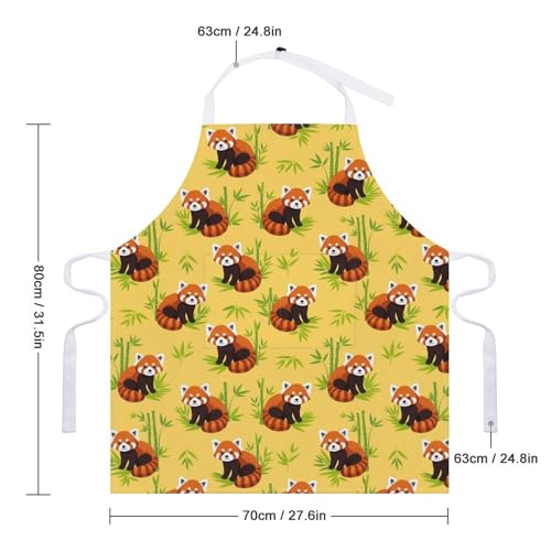 Cooking Apron for Adults with Pockets, Waterproof Oil Resistant Bib for Kitchen Restaurant BBQ Baking - color: Style (326)