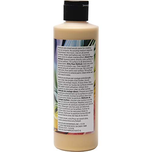 FolkArt Pre-Mixed Acrylic Pouring Paint, 8 oz, Gold - color: Gold