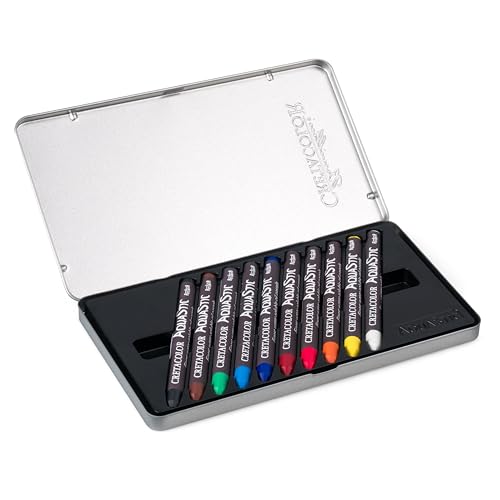 CRETACOLOR AquaStic Oil Pastel Set, 10-Color, Multi