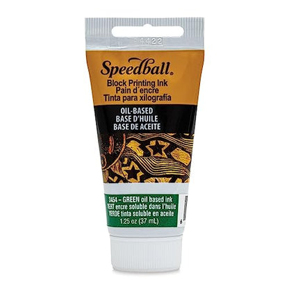 Speedball Art Products Company 003454 37cc Oil Block Ink, Green - color: Green