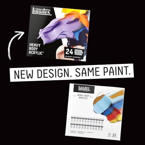 Liquitex Professional Heavy Body Acrylic Paint, 24 x 22ml (0.74-oz) Essentials Set - style: Essentials Set 24 x 22 (0.74-oz)