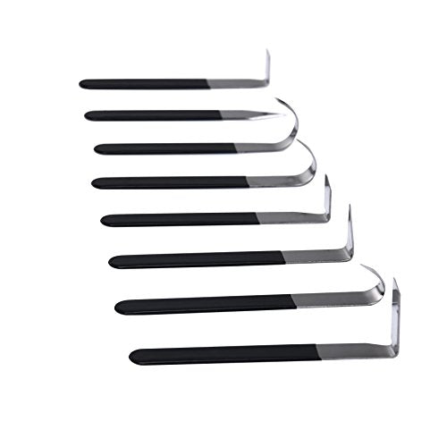 YaeTek 8 Pack Pottery Tools Stainless Steel, 8 Styles Carving Shaping Knives Craft Trimming Clay Sculpture Hand Tools Artist Ceramic Tools Set for Carving, Sculpting, Shaping, Modeling
