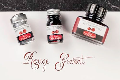 Jacques Herbin 13029T - 30ml Bottle of Ink for Fountain Pens and Rollerball Pens - Rouge Grenat - color: Garnet Red, size: 1 fl oz