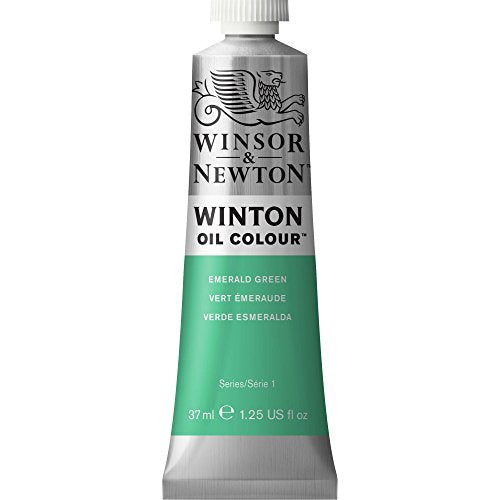 Winton Winsor & Newton Oil Colour 37ml Emerald Green Hue, Paint, 4.2 x 2.5 x 10.4 cm - color: Emerald Green Hue, size: 4.2 x 2.5 x 10.4 cm