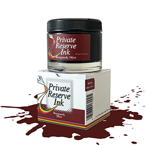 Private Reserve Premium Fountain Pen Ink, 60ml Bottle, Burgundy Mist | Premium fountain pen ink with smooth flow, rich color, and reliable everyday writing performance. - color: Burgundy Mist
