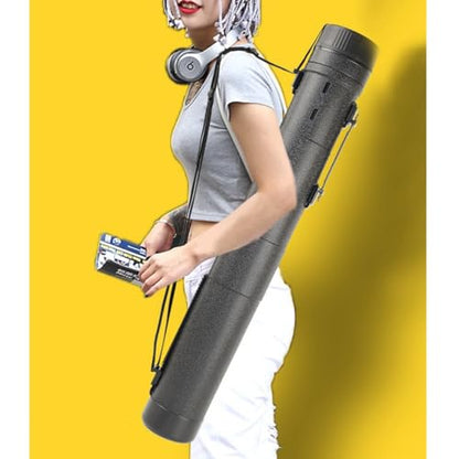 Poster Tubes Large size, Document Tube with Strap Expand from 30"/78cm to 53"/135cm for Documents Blueprints Artworks Scrolls Extendable Large Size Extendable Poster Tubes