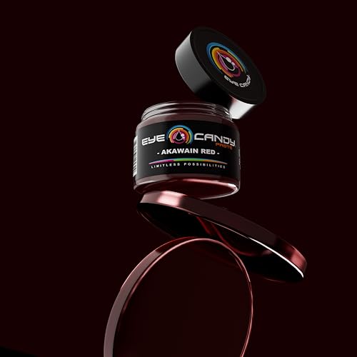 Eye Candy Resin Pigment Paste – Highly Pigmented Epoxy Color, 2 oz, Solid Non-Metallic, Mixable for Custom Shades (Akawain Red) - color: Akawain Red