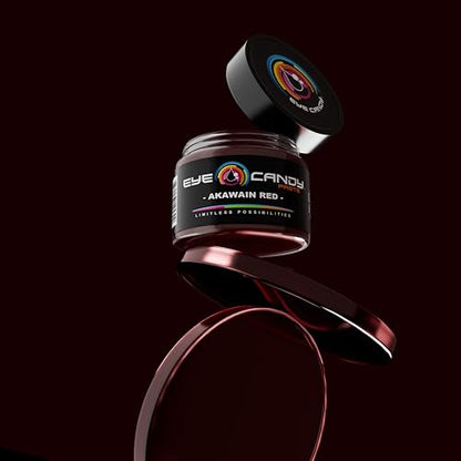 Eye Candy Resin Pigment Paste – Highly Pigmented Epoxy Color, 2 oz, Solid Non-Metallic, Mixable for Custom Shades (Akawain Red) - color: Akawain Red