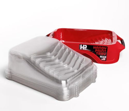 Handy Paint Tray, for Painting Projects, Fast Cleanup, and Touch Ups, Holds Up to a Gallon of Paint or Stain, Disposable, Deep Well Liners Kit - size: 1 Count (Pack of 1)