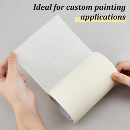SUPERFINDINGS 20m 1Roll Masking Film, Tape Textured Paper for Painting Masking Frisket Tracing Frisket for Artists Airbrush Graphics Automotive Motorcycle - size: 20x0.15m