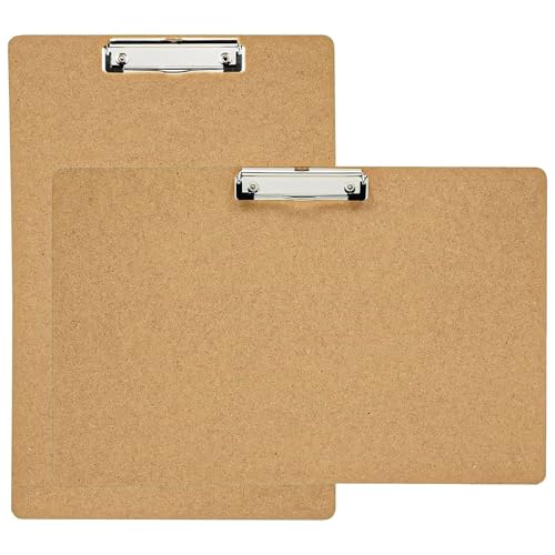 2 Pack Extra Large Clipboard, 11x17 inch Legal Size Wooden Clipboard, Vertical Clipboards & Horizontal Clipboards with Low Profile Clip, Wooden Lap Board for Drawing, Sketching, Art Supplies - style: 2PCS