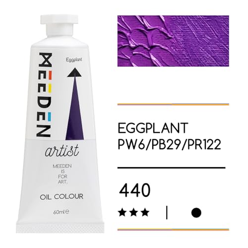 MEEDEN Artist Grade Oil Paint: Eggplant - 60ml/2oz Tube - Professional Art Paints for Canvas Painting - color: Eggplant, style: 60ml/2oz