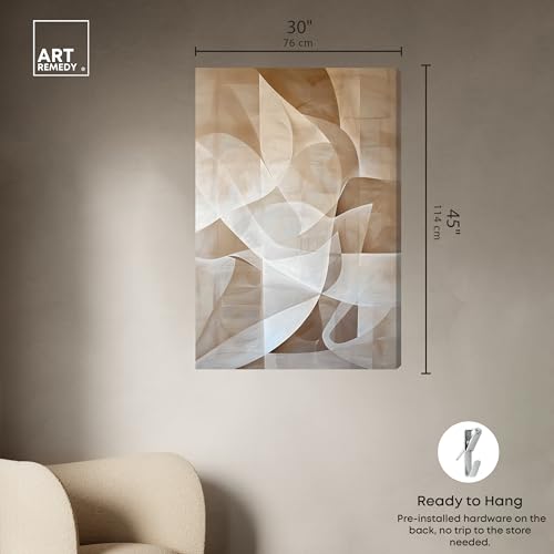 Art Remedy Scattered Thoughts Gallery Wrapped Abstract Shapes 1 Piece Canvas Wall Art, 30" x 45", Gallery Wrapped - color: Gallery Wrapped, size: 45"L x 30"W