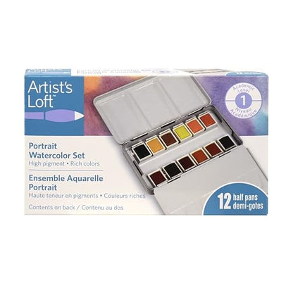 Artist's Loft 12 Color Gouache Paint Set - Academic Level 1