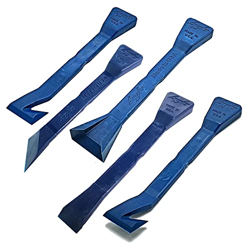 Bojo Tools - 5-Piece Push/Pull Plastic Scraper Kit - Heavy Duty - size: 5-Piece Push/Pull Plastic Scraper Kit