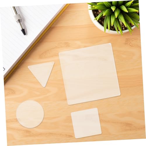 SAFIGLE 4pcs Gel Printing Plate Set for Art Printing and Printmaking, 8mm Reusable Gel Press Plates for Mixed Media, Scrapbooking, and Crafting Supplies