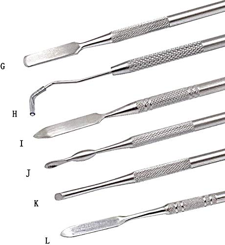 New Wax Carvers Set Double Ended Dental Wax Modeling Sculpting Tools Dental Picks Polymer Pottery Clay Carving Tool Stainless Steel 12 Pieces