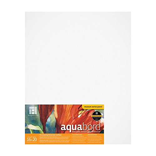 Ampersand Art Supply Aquabord | 16" x 20" | 1/8" Flat Profile | Watercolor Painting Panel | Highly Absorbent Surface for Watercolor, Gouache & Casein - color: Flat Profile, size: 1/8 Inch, 16" x 20"