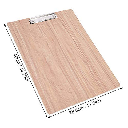 Artist Sketch Board, 8K Wooden Water Proof Sketching Clipboard Student Travel Art Drawing Writing Board with Metal Clip for Classroom Studio or Field Use