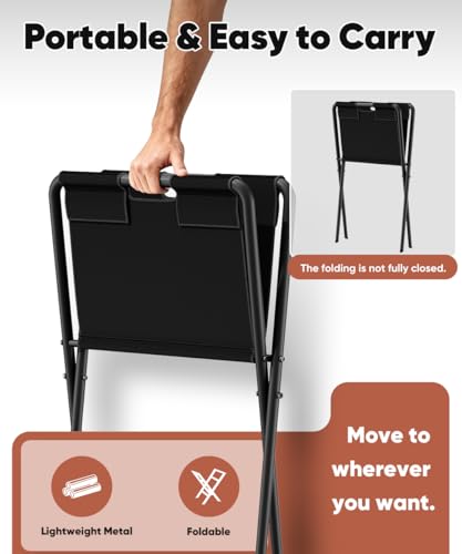 Mocomax Canvas Art Print Rack, Portable Folding Art Display Stand for Painting, Posters, Artwork, Prints, Canvas, Panels, Art Storage Drying Rack in Artist Galleries, Studios, 16.5"Wx18.7"Dx26.3"H (S) - size: Small