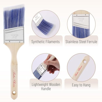 Bates- Paint Roller Kit, 19 pcs, Roller Set with Microfiber Sleeves & Frame | for Walls, Cabinets, Interior and Exterior Painting - style: Microfiber 9", 4", 11 pcs