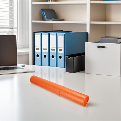 Ipetboom Telescopic Poster Tube Holder 52-95cm Expandable Mailing Document Transport Tube with Strap for Art Supplies Storage and Blueprint Carrying
