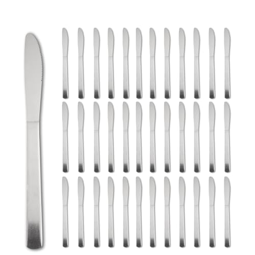72 PCS Dinner Knifes Set - Windsor Stainless Steel Table Knives 8.7 Inch with Dishwasher Safe Butter Knives,Metal Butter Knofe,Dinner Knife Silverware for Home,Kitchen or Restaurant - size: 72PCS Dinner Kinfe