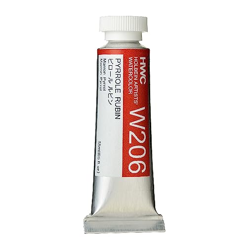 Holbein Artist Watercolor, 15ml tube, Pyrrole Rubin (W206)
