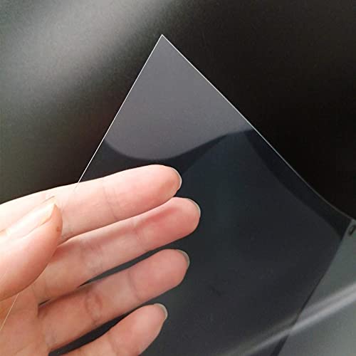BANLTRE 15 Pieces 7.5 mil Transparency Blank Template Material Stencils Mylar for Cutting Paper Clear Sheet 12 × 12 inch (15-7.5 mil) - size: 15-7.5 mil