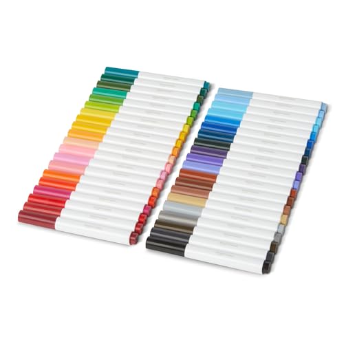 Amazon Basics Broad Line Washable Markers, Multicolor, Pack of 40 - size: 40 Count, style: Broad Line