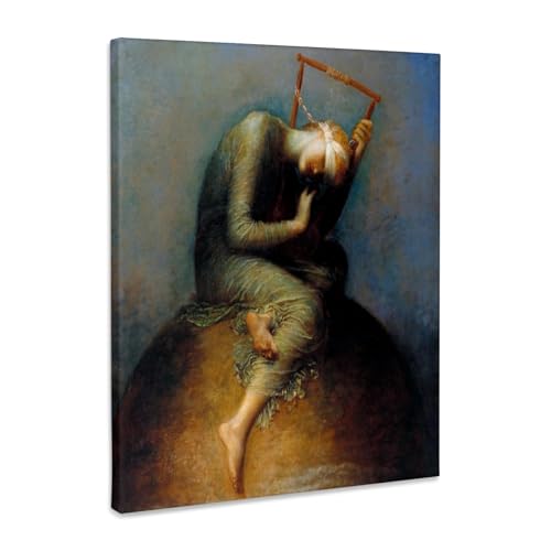 3dRose George Frederic Watts - Hope Museum Grade Canvas Wrap 11x14 - size: 11"L x 14"W