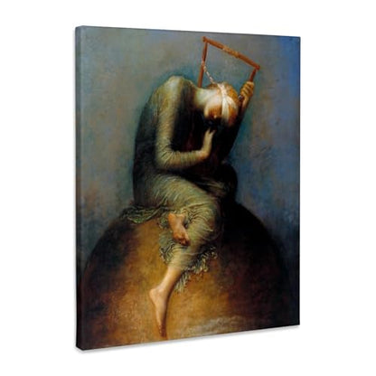 3dRose George Frederic Watts - Hope Museum Grade Canvas Wrap 8x10 - size: 8"L x 10"W