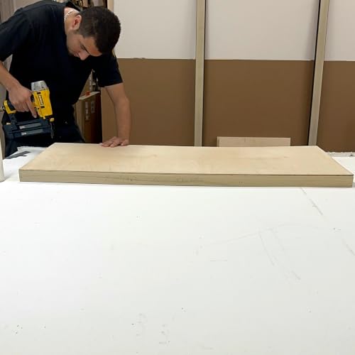(Pack of 2) Oversized 30x48 Inch Unfinished Canvas Panel for Painting, Cradled Birch Wood Painting Panel with Artwork Shipping Crate, 2 Inch Thick Frame