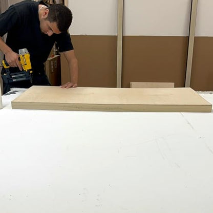 (Pack of 2) Oversized 30x48 Inch Unfinished Canvas Panel for Painting, Cradled Birch Wood Painting Panel with Artwork Shipping Crate, 2 Inch Thick Frame